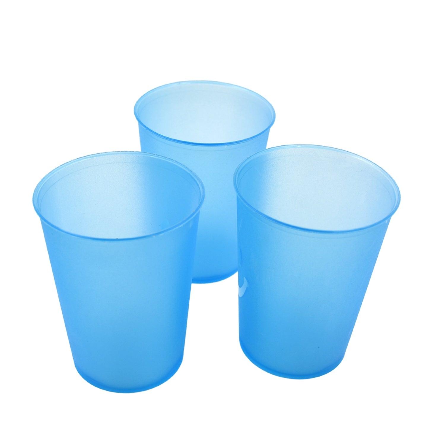 Reusable Plastic Drinking Tumblers - 4-Piece Transparent Water Cup Set for Kitchen & Dining Reusable Plastic Drinking Tumblers - 4-Piece Transparent Water Cup Set for Kitchen & Dining